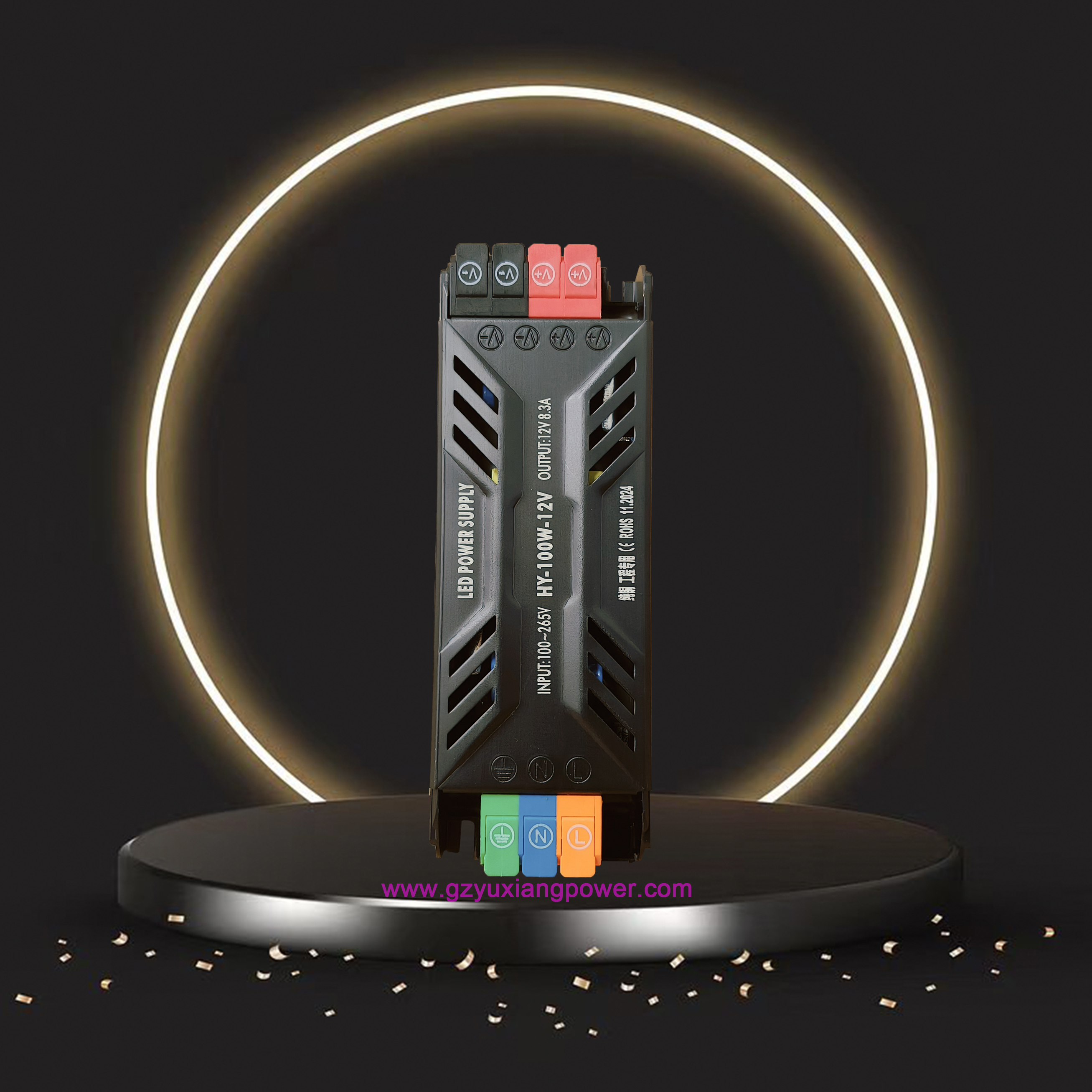 12V/24V LED illuminated letter advertisement slim switching power supply