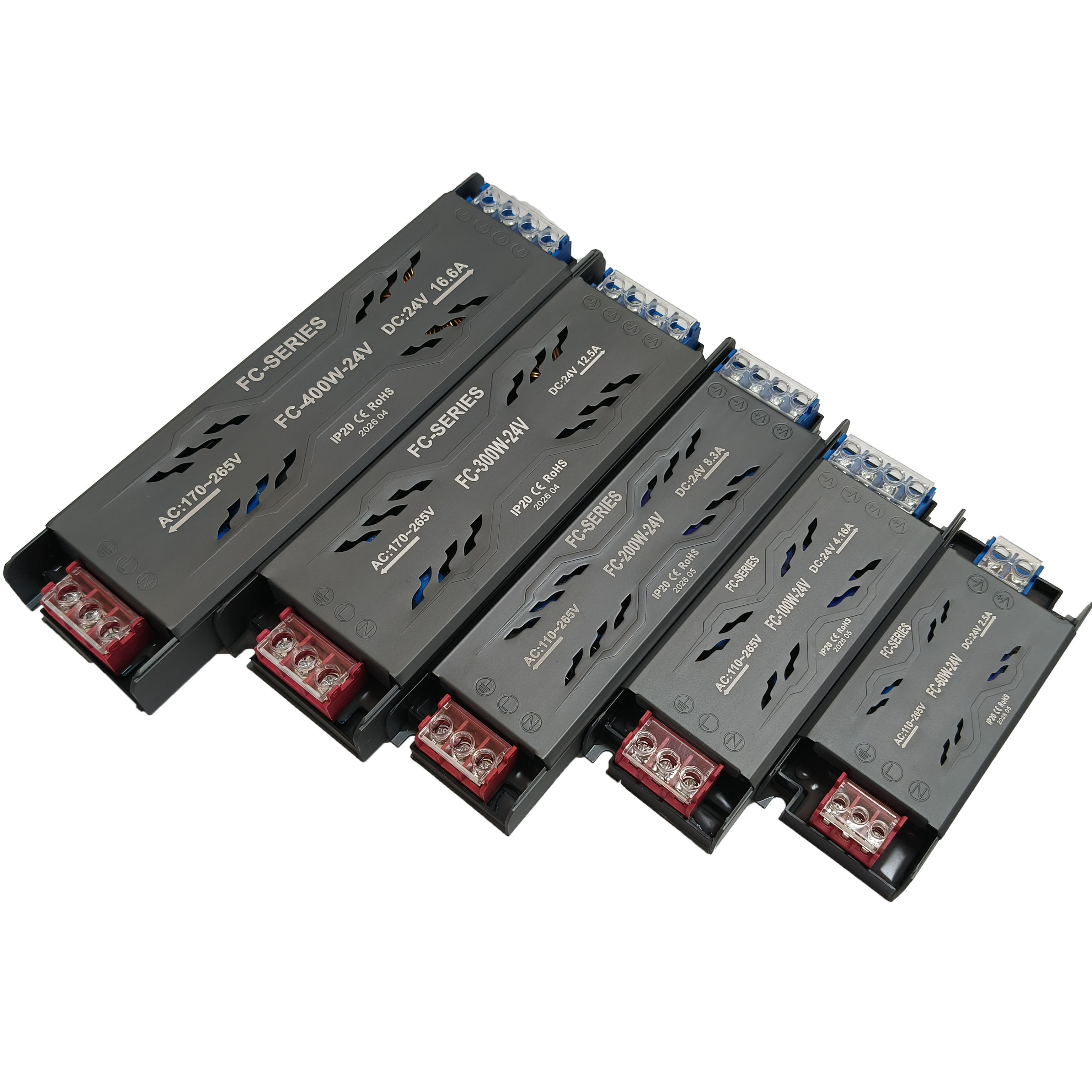 FC 24V 60W Slim semi-potted LED power supply