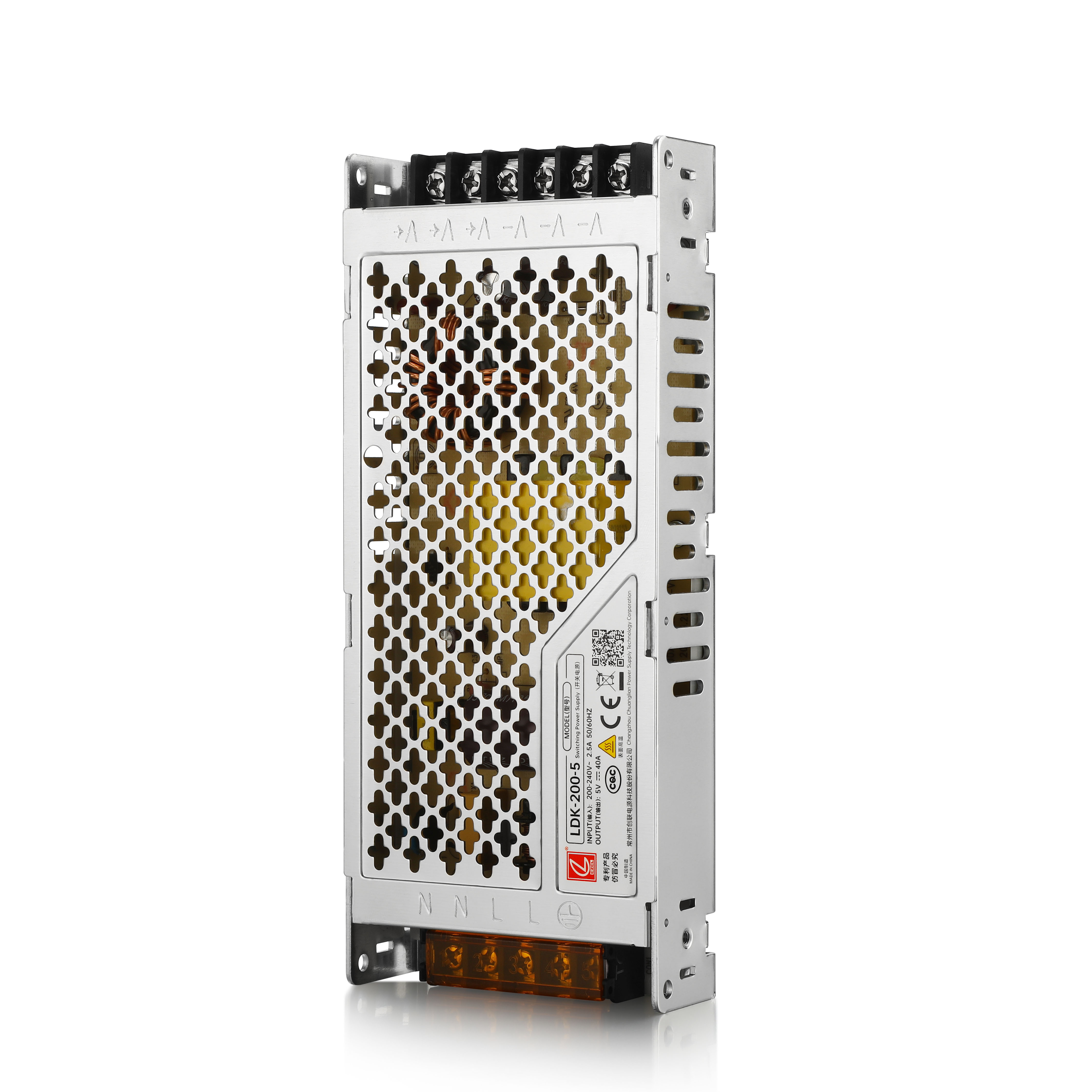 LDK200 ultra-thin PFC LED display power supply