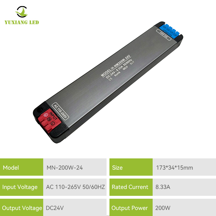 24V200W Wide Voltage Mini LED Ultra-Thin DC Power Supply