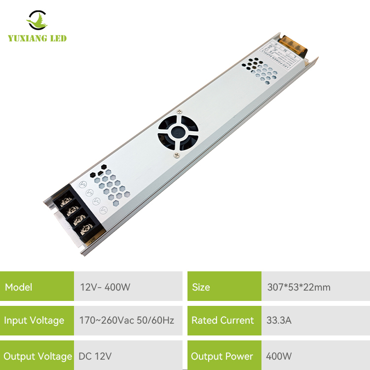 DC 12v 400w Ultra Thin Led Power Supply