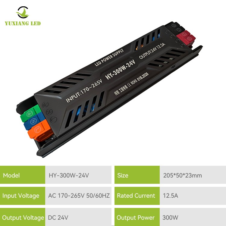 DC 24V 400W Ultra-thin Semi-potted LED Power Supply