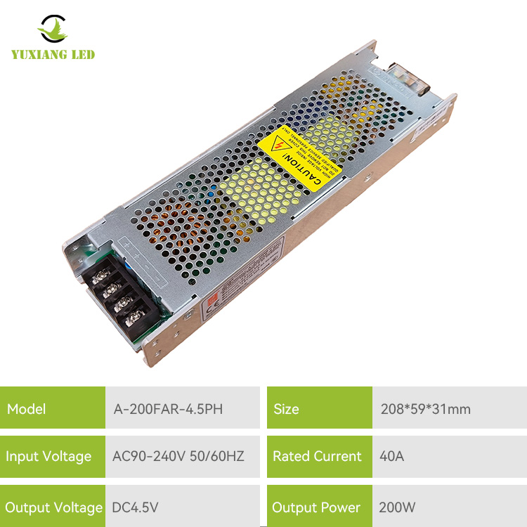 ultra-thin LED display power supply A-200FAR-4.5PH